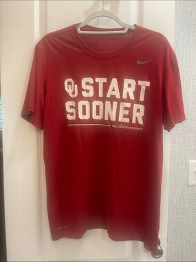 Nike Men’s Crimson 'Start Sooner' OU Short-Sleeve Tee